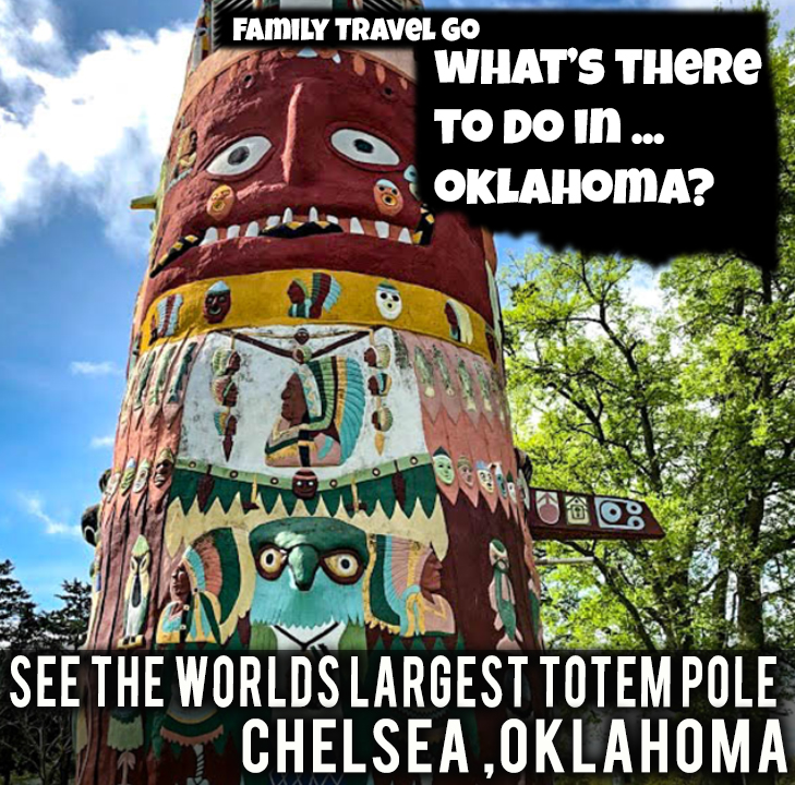 Ed Galloway Totem Pole Park in Chelsea, Oklahoma